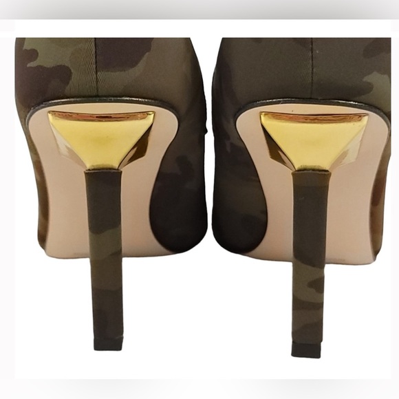 GOOD AMERICAN NEOPRENE KICKSTAND BOOTIE CAMO NWOB - Picture 5 of 13